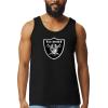 Hybrid Sports NFL - Las Vegas Raiders - Distressed Team Logo - Men's Lightweight Fan Tank Top - Size Medium - Black view 1