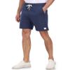 AODULO Mens Sweat Shorts 7 inch Casual Lounge Cotton Shorts Summer Drawstring Elastic Waist Jogger Yoga Running Comfy Pajama Pocket view 2