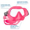 SCUBAPRO Steel Pro Scuba Diving Mask for Freediving, with Single Lens and Frameless, Low Volume Design, Pink view 4