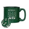 Rico Industries NFL Football New York Jets Dad 12oz Laser Engraved Campfire Mug view 1