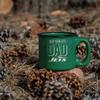 Rico Industries NFL Football New York Jets Dad 12oz Laser Engraved Campfire Mug view 3