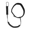 Tqyijhy Waist Belt Leash with Paddle Board Coiled Leash for Stand Up Paddle Board Adjustable Quick Release Surfboard Waist Leash Adjustable Waist Rope Belt Leash, Black view 3