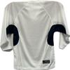 NineFit Basics Youth Intermediate Goalie Cut Hockey Practice Jersey Screen Print and Heat Press Friendly White/Navy view 2