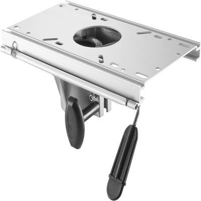 Boat Seat Pedestal (Fore & Aft Seat Slide with Secure Locking Seat Mount) Strong Aluminum Boat Seat Mount with Slide Fits 2-7/8 Inch Diameter Pedestal Post Suitable for Fishing and Boating Enthusiasts