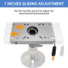 Boat Seat Pedestal (Fore & Aft Seat Slide with Secure Locking Seat Mount) Strong Aluminum Boat Seat Mount with Slide Fits 2-7/8 Inch Diameter Pedestal Post Suitable for Fishing and Boating Enthusiasts view 4