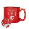 Rico Industries NHL Hockey Calgary Flames Dad 12oz Laser Engraved Campfire Mug view 1