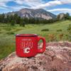 Rico Industries NHL Hockey Calgary Flames Dad 12oz Laser Engraved Campfire Mug view 2