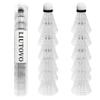 LIUTOVO 12 Pack Nylon Badminton Shuttlecocks Birdies Nylon Feather Shuttlecocks Badminton Birdies Great Stability  Durability Indoor Outdoor Sports Hight Speed Training Badminton BallsWhite view 1
