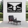 Custom Lake Cabin Sign  Personalized Waterfowl Metal Wall Art, Dock Address Plaque, Pond & Patio Dcor, Birdwatcher Gift, Rustic Garden Accent view 3