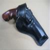 Azula Custom Leather Cross Draw Outdoor Gun Belt Holster for Colt Python 4.25" Barrel Revolver Black Right Hand view 1