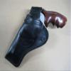 Azula Custom Leather Cross Draw Outdoor Gun Belt Holster for Colt Python 4.25" Barrel Revolver Black Right Hand view 2