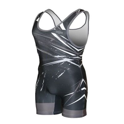 Matman USA The Breakdown Tournament Men's Wrestling Singlet (Black, 6X-Small)