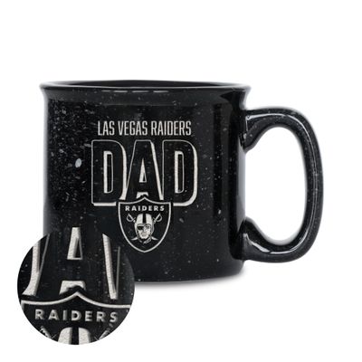 Rico Industries NFL Football Las Vegas Raiders Dad 12oz Laser Engraved Campfire Mug