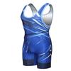 Matman USA The Breakdown Tournament Men's Wrestling Singlet (Blue, 6X-Small) view 1