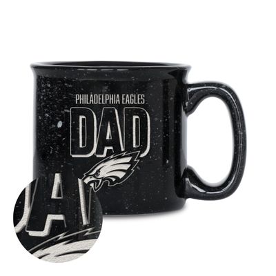 Rico Industries NFL Football Philadelphia Eagles Dad 12oz Laser Engraved Campfire Mug
