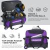 Mangrove 2 Ball Bowling Bag with Wheels, Double Bowling Bags 2 Ball Roller w/Separate Compartment for Bowling Shoes (Up To US Mens Size 15), Accessory Pocket & Retractable Handle Extends To 40" view 2
