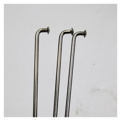 XBLYDXS 36pcs 14g Diameter 2.0mm Titanium Alloy Material Sliver Color Fit for Bicycle Wheel Spokes Super Light J-Bend Round Body Mountain Bike Spokes (Color : Length 260mm)