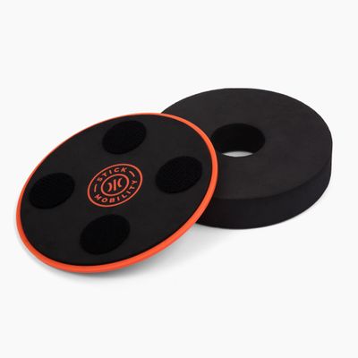 Stick Mobility TriSlider | Exercise Glider Discs, Balance and Stability Trainer for Hands & Feet to Improve Coordination and Engage Core Strength.