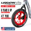 Large Kick Scooter for Adults, Teens & Kids 8-12 with Kickstand  12" Air-Filled Tires, Wide Deck, Lightweight Steel Frame  Madd Gear Urban Glide (Graphic 1) view 2