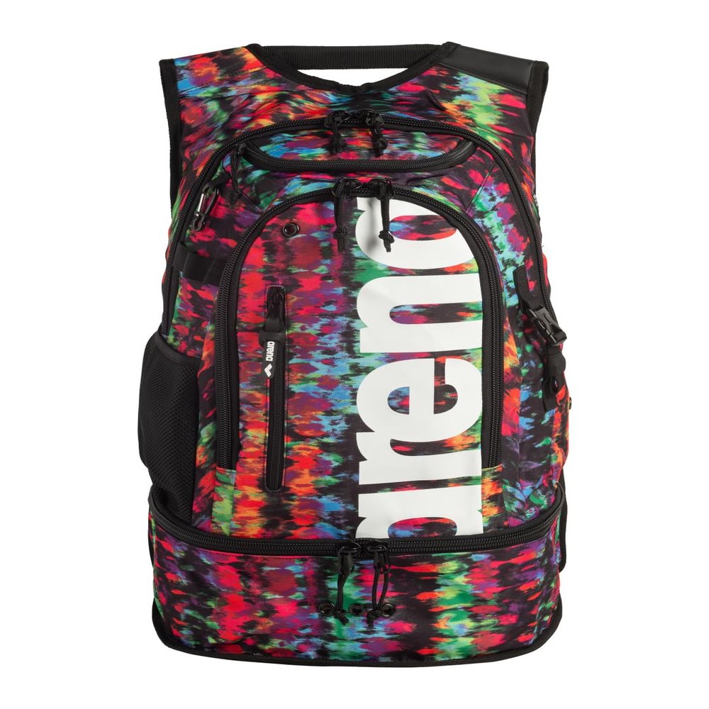ARENA Unisex Adult Fastpack 3.0 Swimming Athlete Sports Backpack for Swimming Training Gear Gym Bag for Men and Women, 40 Liters, Tie Dye