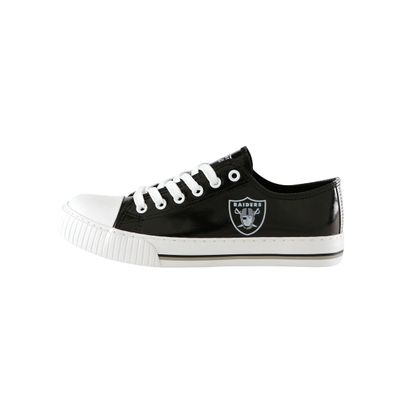 FOCO Las Vegas Raiders NFL Womens Team Color Metallic Sneakers - 9