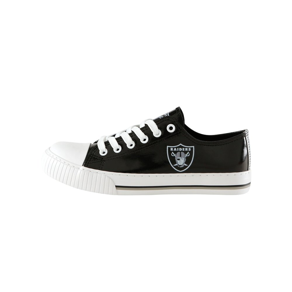 FOCO Las Vegas Raiders NFL Womens Team Color Metallic Sneakers - 9