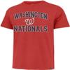 '47 MLB Men's Imprint Match Team Color Primary Logo Word Mark T-Shirt (Washington Nationals Red, Large) view 1