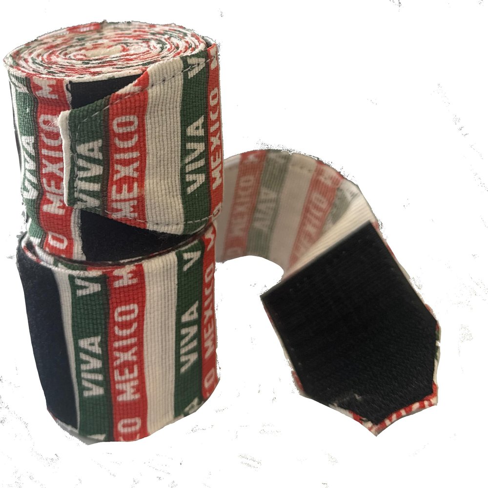 180'' Professional Viva Mexico Boxing Hand Wraps PRO Grade