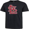 '47 MLB Men's Imprint Match Team Color Primary Logo Word Mark T-Shirt (St Louis Cardinals Navy, XX-Large) view 1