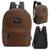 24-Pack 17" Classic Backpacks for Kids - Bookbags in Bulk for Elementary, Middle, and High School Students, Brown view 2