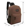 24-Pack 17" Classic Backpacks for Kids - Bookbags in Bulk for Elementary, Middle, and High School Students, Brown view 3