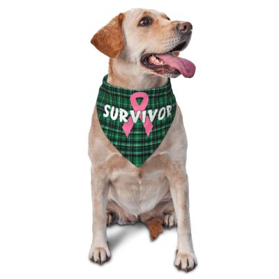 Breast Cancer Survivor Dog Scarf Pet Bandana Cat Pet Bibs