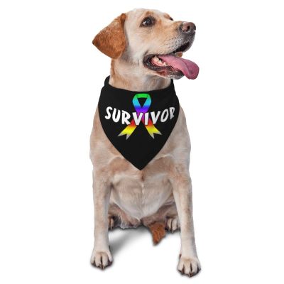 All Cancer Survivor Dog Scarf Pet Bandana Cat Pet Bibs