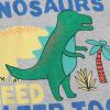 AMIMOJY Boys Summer Clothes Baby Cotton Outfit Set Dinosaur Cartoon Prints Shirt Short Sleeve Tops Casual Pants Child 2Pcs, 3-4T view 2