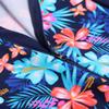 TFJH E Long Sleeve Girls Swimsuits 1pcs Rash Guard Swimsuits UV 50+ Beachwear Footed 462 Navy Flower 104/110 view 2