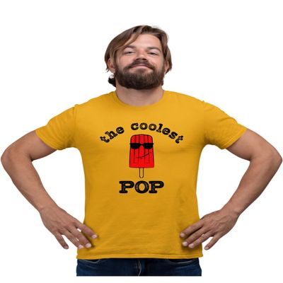 4X-Large Gold Mens The Coolest Pop Funny Dad Idea T-Shirt