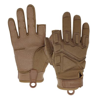 Seibertron S.O.L.A.G-HI 2.0 Half Index Finger Tactical Gloves - Tactical Sports Water Resistant Impact Gloves for Airsoft, Hunting, Hiking Coyote XL