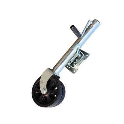 SAeWare Heavy Duty Marine Swivel Trailer Jack - Beach Boat Trailer Jack, Bolt-On Swivel Trailer, 20 Cm Dual Trailer Jack Wheel, 900kg Capacity, Steel Trailer Jack, 26cm Hub (A Color 2000lbs/900kg)