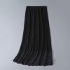 Aislor Women's Anti-Static Half Slip Lace Trim Underskirt A-Line Petticoat Bottoming Skirt for Cover Skirt Black One Size view 2