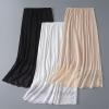 Aislor Women's Anti-Static Half Slip Lace Trim Underskirt A-Line Petticoat Bottoming Skirt for Cover Skirt Black One Size view 3