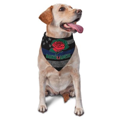 Bangladesh Bengali Flag Rose Flower Dog Scarf Pet Bandana Cat Pet Bibs