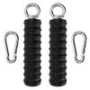 2Pcs Ergonomic Single Handle Tricep Attachment Cable Machine, Maximum Advantage Grip Attachments, Pull Up Rope, Rope Arm, Pulldown Bar Workout, Strength Hand Grips for Gym (2 Carabiners Included)