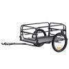 VEVOR Bike Cargo Trailer, 160 lbs Load Capacity, Heavy-Duty Bicycle Wagon Cart, Foldable Compact Storage & Quick Release with Universal Hitch, 16" Wheels, Safe Reflectors, Fits 22"-28" Bike Wheels view 1