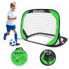 BOHEN Pop Up Soccer Goals for Kids-Foldable Portable Soccer Net for Outdoor Indoor Backyard Beach(3.3x2.2FT,Green) view 1