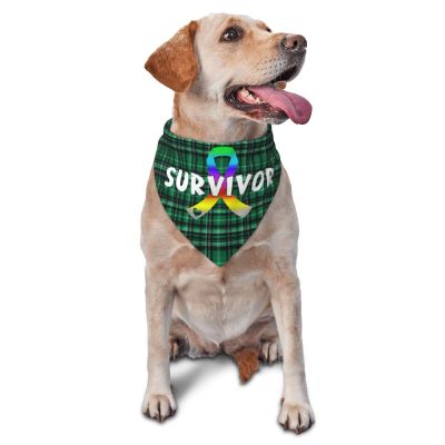 All Cancer Survivor Dog Scarf Pet Bandana Cat Pet Bibs
