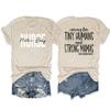 Mother and Baby Nurse Shirt for Women, Caring for Tiny Humans and Strong Mamas, Postpartum Nurse Gift, Graphic Tee Beige view 1