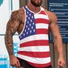Riaeelvs Flag Men'S Tops,US Wifebeater,America Summer Tops For Women,The States Sleeveless Tops For Women view 2