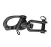 Generic 2Pcs Marine Swivel Snap Shackle 316 Stainless Steel Quick Release Diving Clips Swivel Snap Hook for Sailboat Spinnaker Halyard Yacht (Length:128mm,Black), SLIVER view 2