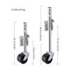 Boat Trailer Jack with Wheel - Heavy Duty Marine Swivel Trailer Jack, 6-Inch Two-Wheel Side Rocker Trailer Jack, 1500lb Capacity, 10in Lift, Boat Trailer Jack, for Camping/Yacht Trailers/RVs (A color view 2