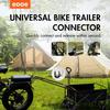Bike Trailer Connector, Portable Folding Bicycle Trailer with Quick Release Clamps for Rear Carrier and Garden Cart,eBikes Cargo Trailer for Camping view 3
